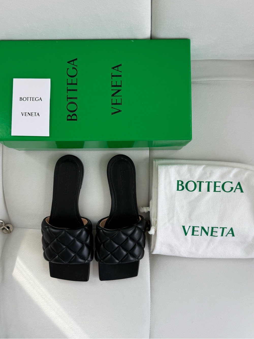 Bottega Veneta Intrecciato Weave Leather Slides